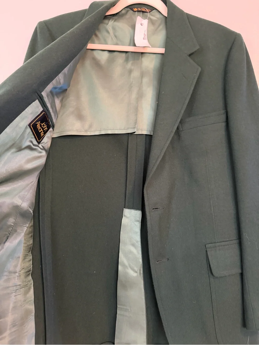 Men's Dark Green Blazer with Gold Buttons